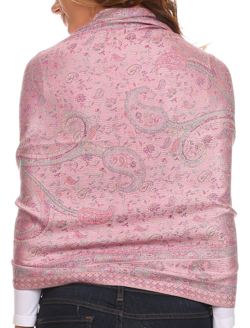 Sakkas Avril colorful allover Paisley Pashmina/ Shawl/ Wrap/ Stole