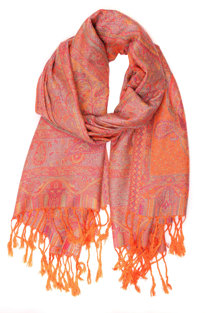 Sakkas Avril colorful allover Paisley Pashmina/ Shawl/ Wrap/ Stole
