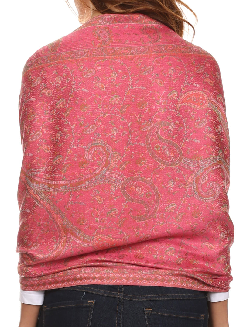 Sakkas Avril colorful allover Paisley Pashmina/ Shawl/ Wrap/ Stole