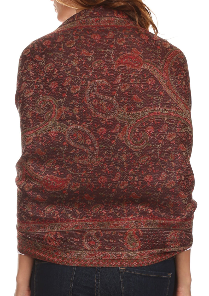 Sakkas Avril colorful allover Paisley Pashmina/ Shawl/ Wrap/ Stole