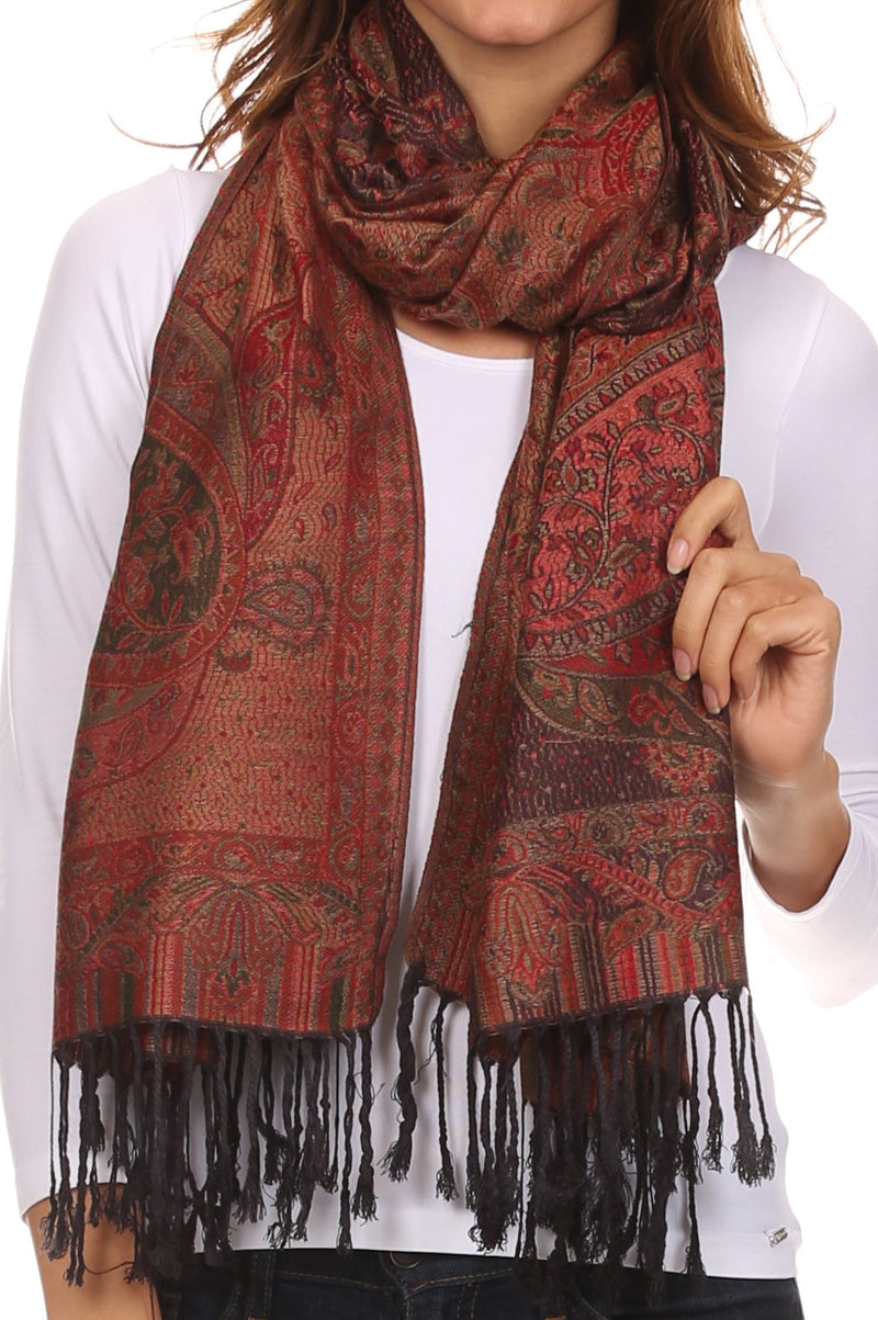 Sakkas Avril colorful allover Paisley Pashmina/ Shawl/ Wrap/ Stole