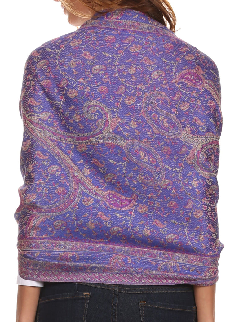 Sakkas Avril colorful allover Paisley Pashmina/ Shawl/ Wrap/ Stole