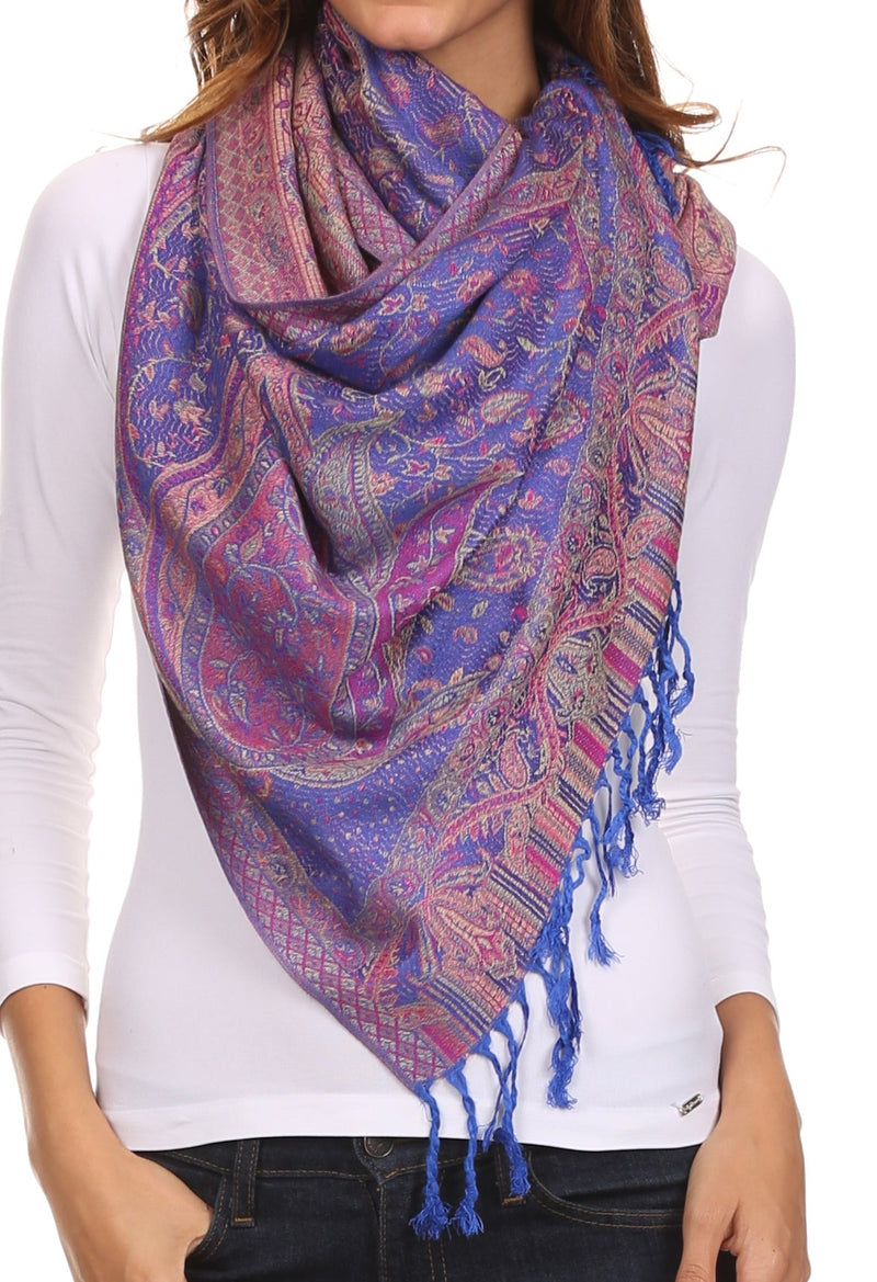 Sakkas Avril colorful allover Paisley Pashmina/ Shawl/ Wrap/ Stole