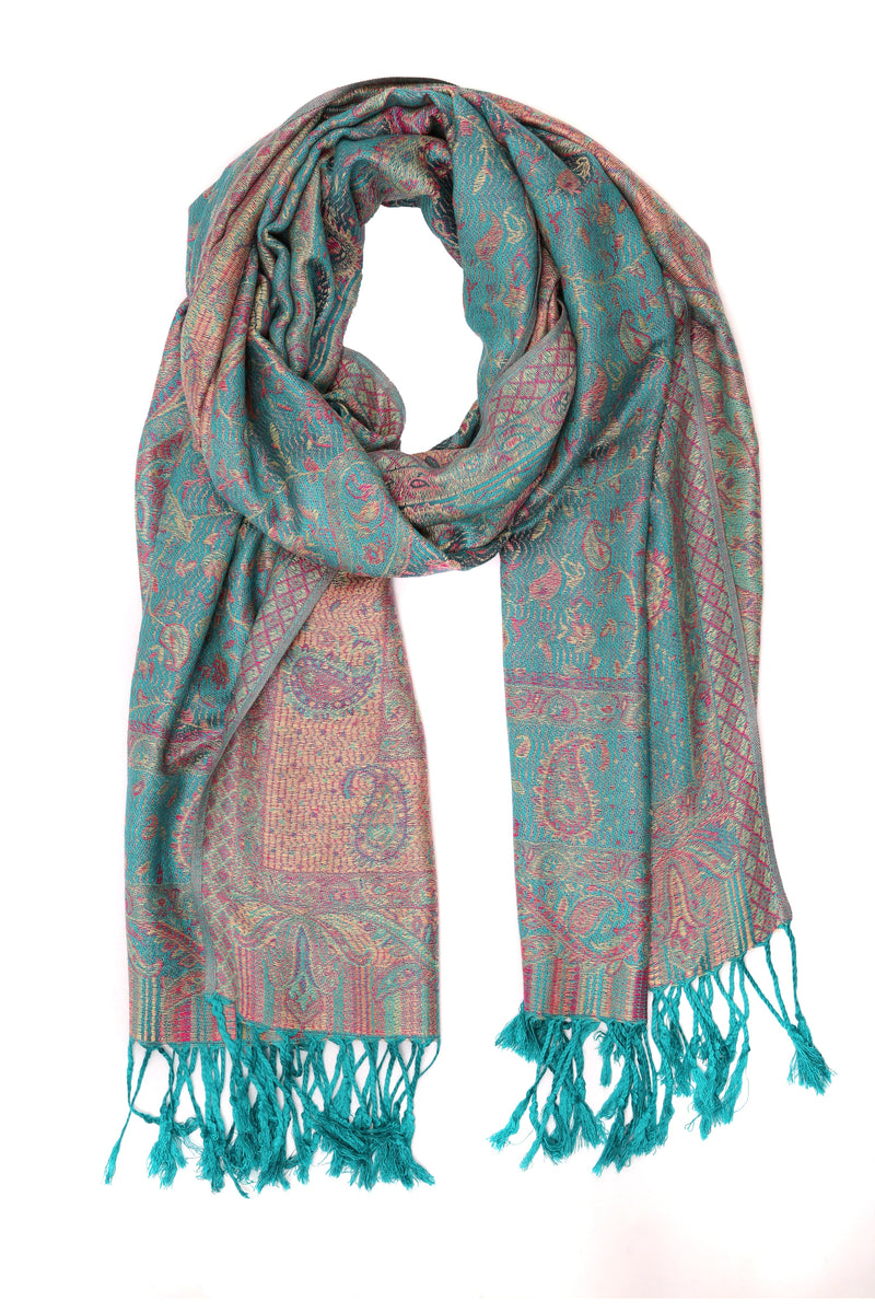 Sakkas Avril colorful allover Paisley Pashmina/ Shawl/ Wrap/ Stole