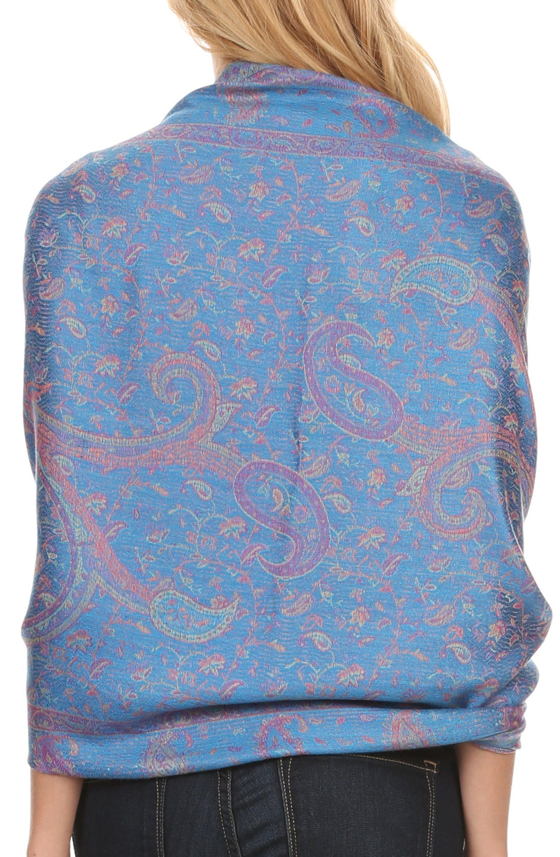 Sakkas Avril colorful allover Paisley Pashmina/ Shawl/ Wrap/ Stole