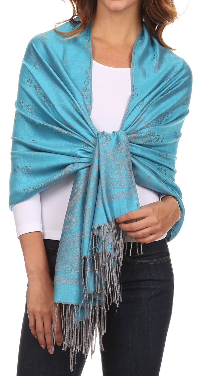 Sakkas Megan Large Paisley Pashmina/ Shawl/ Wrap/ Stole