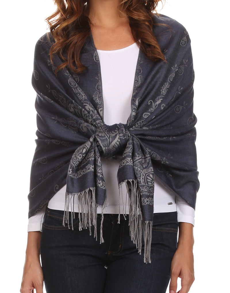 Sakkas Megan Large Paisley Pashmina/ Shawl/ Wrap/ Stole