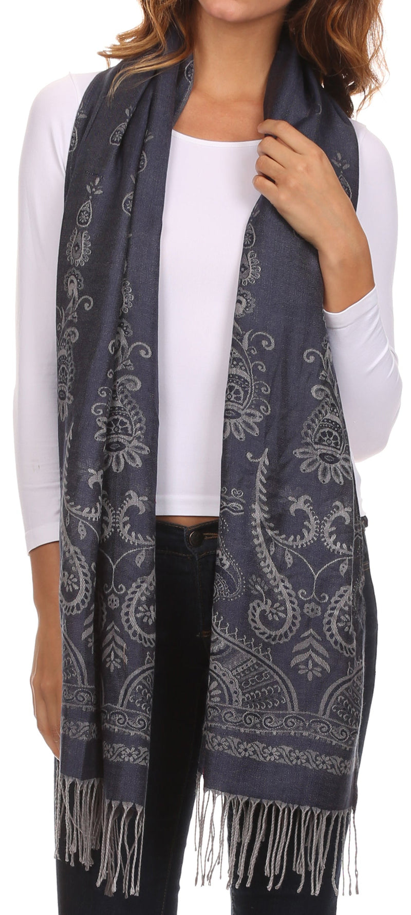 Sakkas Megan Large Paisley Pashmina/ Shawl/ Wrap/ Stole