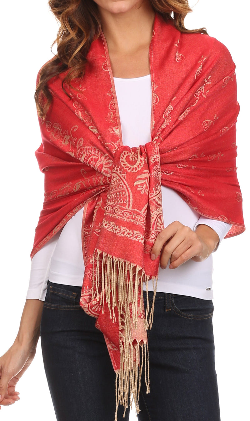 Sakkas Megan Large Paisley Pashmina/ Shawl/ Wrap/ Stole