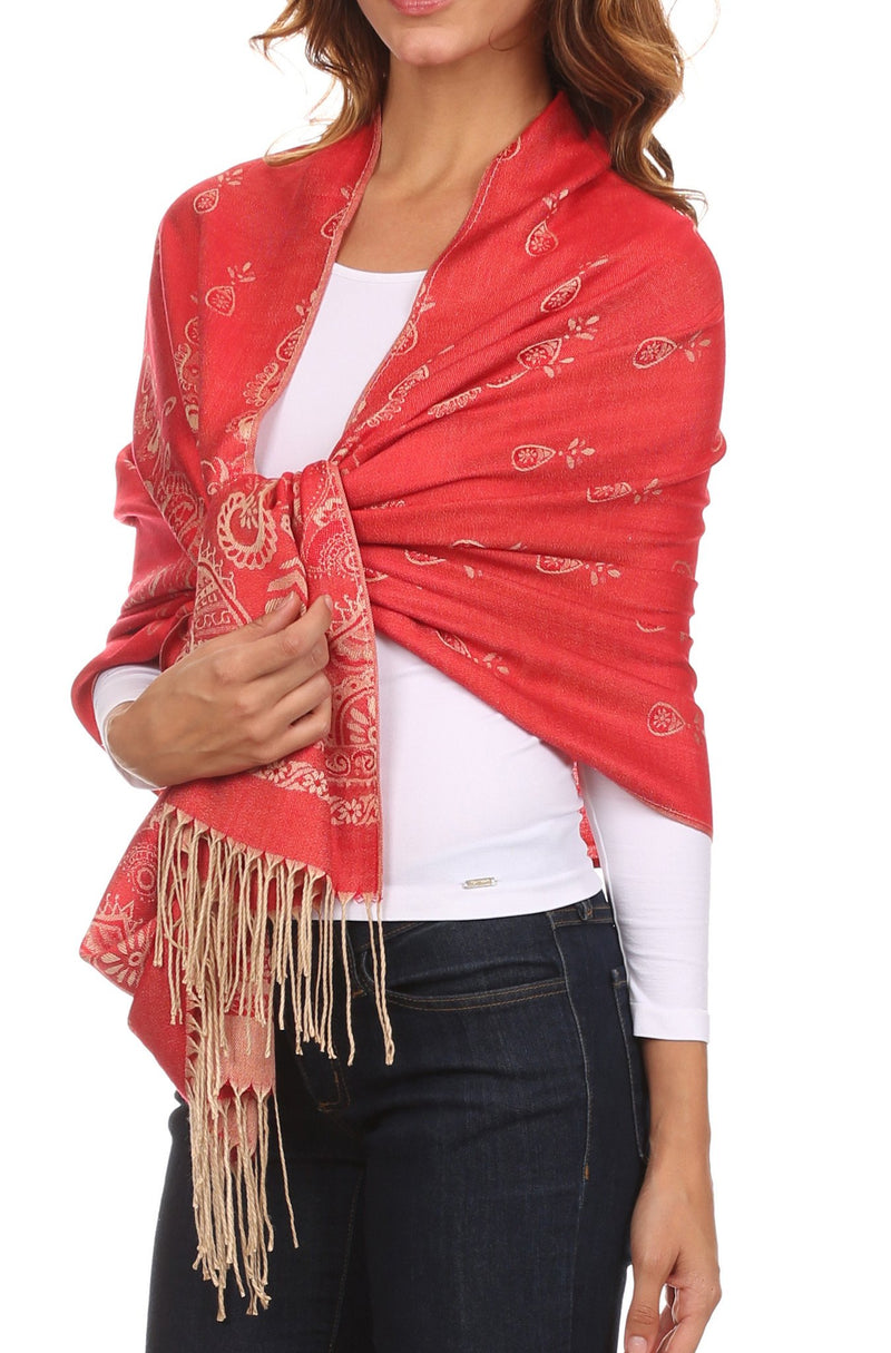 Sakkas Megan Large Paisley Pashmina/ Shawl/ Wrap/ Stole