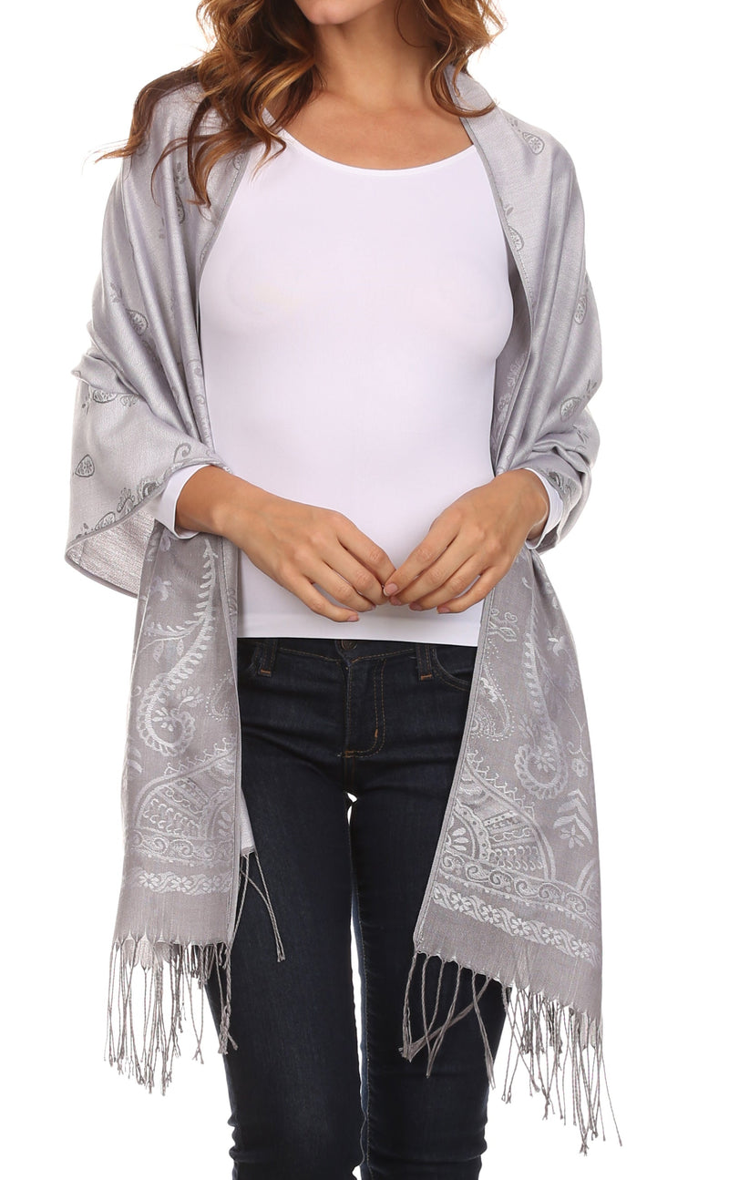 Sakkas Megan Large Paisley Pashmina/ Shawl/ Wrap/ Stole