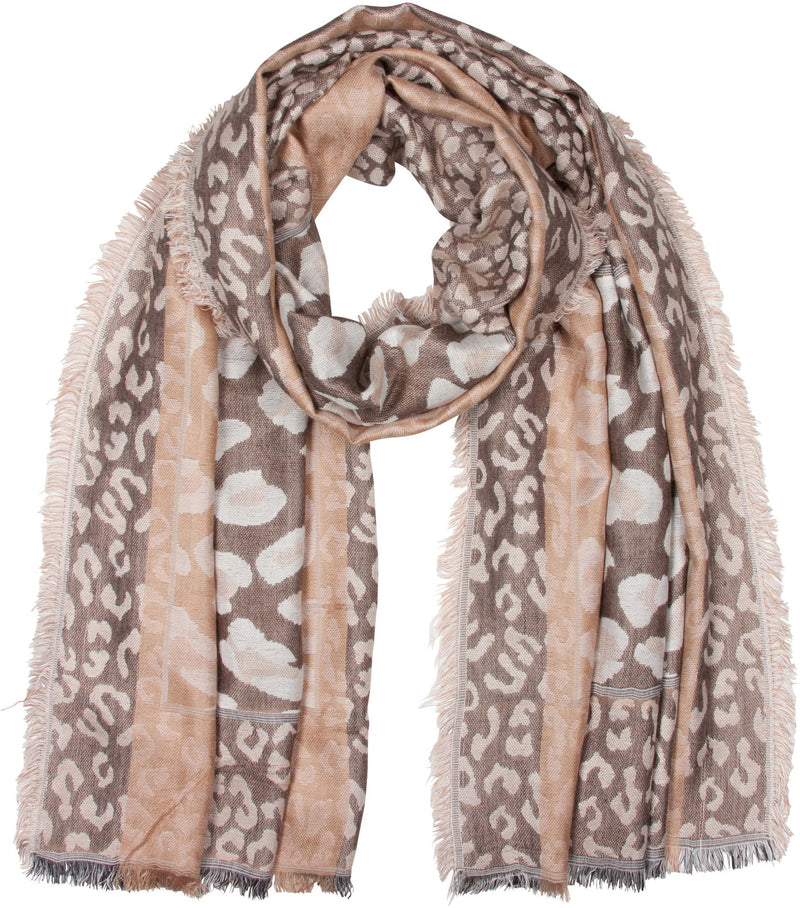Sakkas Leopard Pashmina Scarf / Stole / Wrap / Shawl