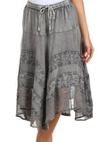 Sakkas Ava Medieval Skirt#color_Grey