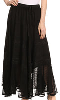 Sakkas Ivy Maiden Boho Skirt#color_Black