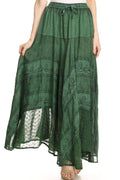 Sakkas Ivy Maiden Boho Skirt#color_ForestGreen