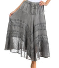 Sakkas Ivy Maiden Boho Skirt#color_Grey