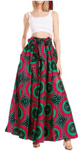 Sakkas Asma Second Convertible Traditional Wax Print Adjustable Strap Maxi Skirt#color_248