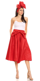 Sakkas Celine African Dutch Ankara Wax Print Full Circle Skirt