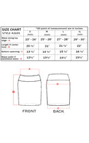 Sakkas Women's Shiny Metallic Liquid High Waist Pencil Skirt