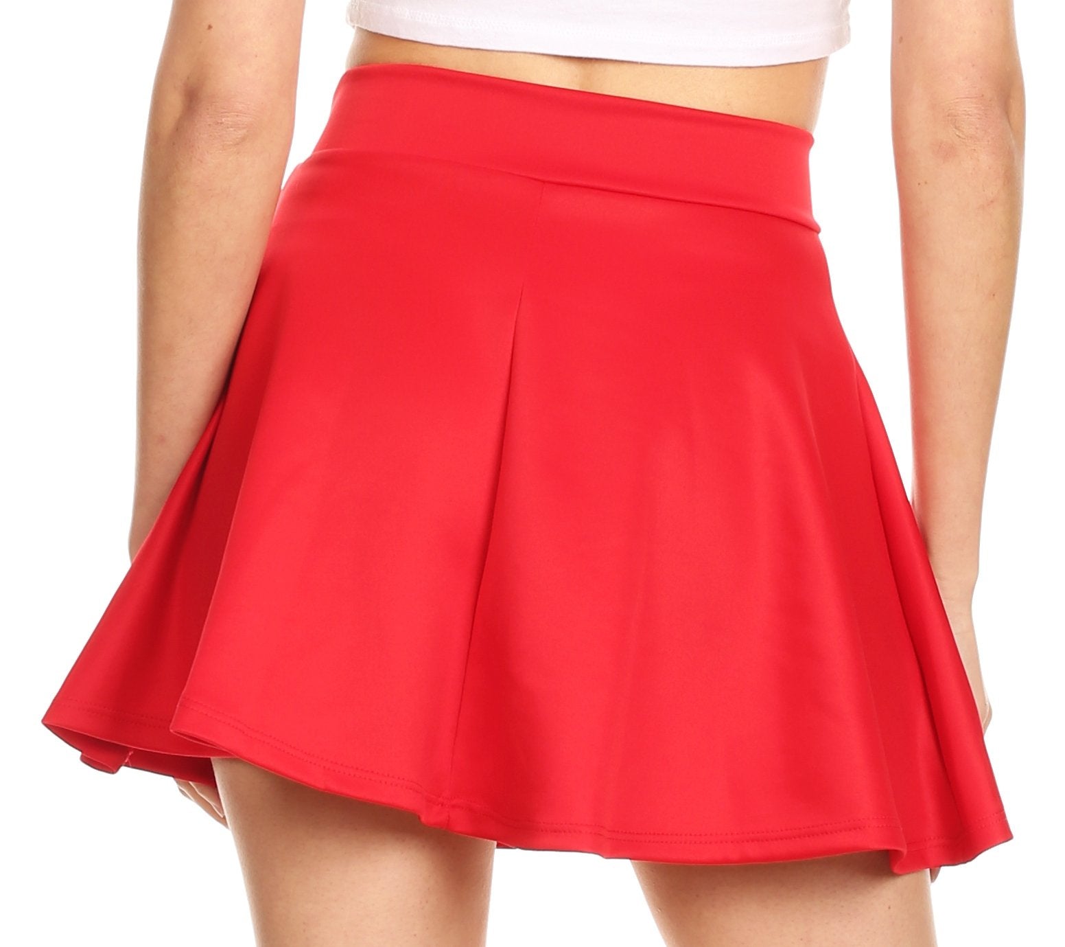 Plus Size Pleated Tennis Skirt 5xl Skater Skirt Plus Size White
