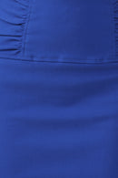 Sakkas Petite High Waist Stretch Pencil Skirt with Shirred Waist Detail