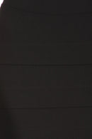 Sakkas Knee Length Tiered Sleek Stretch Skirt