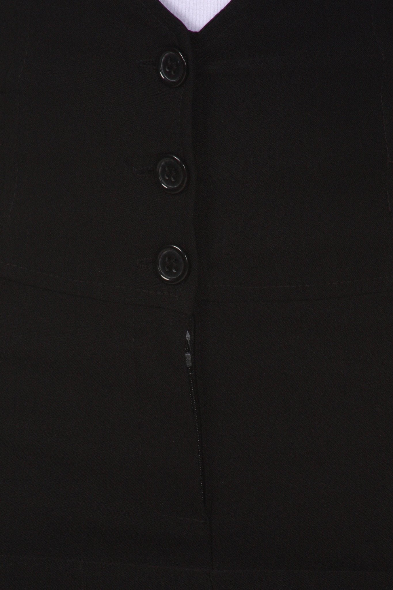 Knee Length High Waist Stretch Pencil Skirt - Rayon Nylon Spandex Blend, Made In USA - View #3