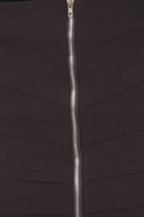 Above the Knee Zippered Tiered Sleek Stretch Pencil Skirt