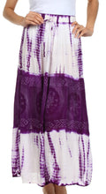 Sakkas Trinity Gypsy Boho Gauzy Skirt#color_Purple