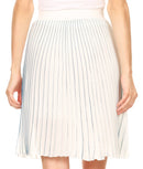 Sakkas Amira Accordion Pleated Midi Crepe Slim Skirt with Elastic Waist