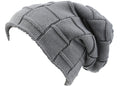 Sakkas Baldo Chunky Knit Faux Mint Lined Slouchy Hat Warm Unique Soft Unisex#color_YC16145-Grey