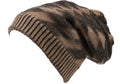 Sakkas Baldo Chunky Knit Faux Mint Lined Slouchy Hat Warm Unique Soft Unisex#color_YC16147-Brownchocolate