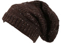 Sakkas Cosimo Unisex Slouchy Beanie Hat Simple and Casual Everyday Commuter#color_YC16148-Brown