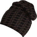 Sakkas Nils Slouchy Beanie Hat Warm and Cozy Heather and Patterned#color_1764-Black
