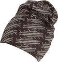 Sakkas Nils Slouchy Beanie Hat Warm and Cozy Heather and Patterned#color_1765-Grey