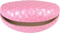 Sakkas Large Woven Embossed Clamshell Hard Sunglasses Case#color_BabyPink