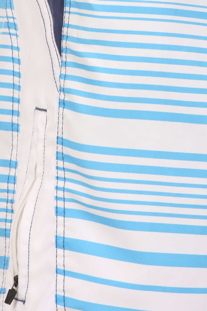 Sakkas Jaiel Multi Color Striped Design Skate Surf Board Short / Swim Trunks