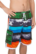 Sakkas StinGrey Skate Surf Cargo Swim Trunks#color_Green