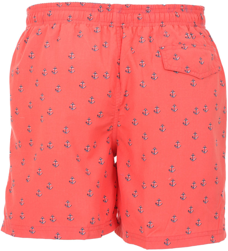 Sakkas Mens Sailor Sailboat Anchor Printed Skate Surf Board Short / Swim Trunk