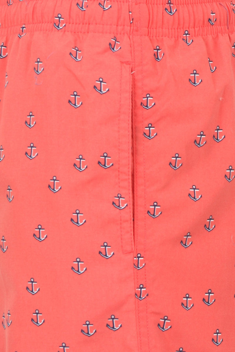 Sakkas Mens Sailor Sailboat Anchor Printed Skate Surf Board Short / Swim Trunk