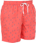 Sakkas Mens Sailor Sailboat Anchor Printed Skate Surf Board Short / Swim Trunk#color_Apricot