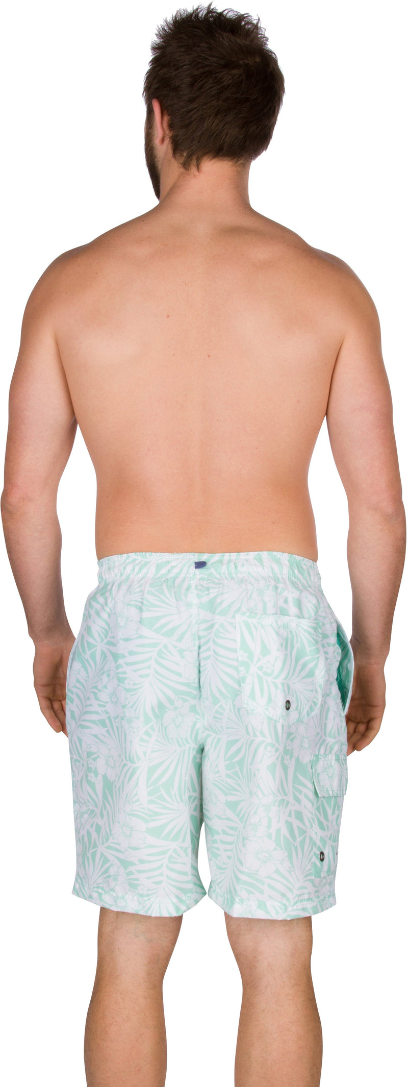 Sakkas Mens Short Marco Aloha Print Printed Skate Surf Board Short / Swim Trunks