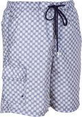 Sakkas Luca Checkered Patch Pocket Swim Trunk/Boardshort#color_Navy 
