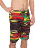 Sakkas Cove Skate Surf Boardshort#color_Red/Green/Yellow