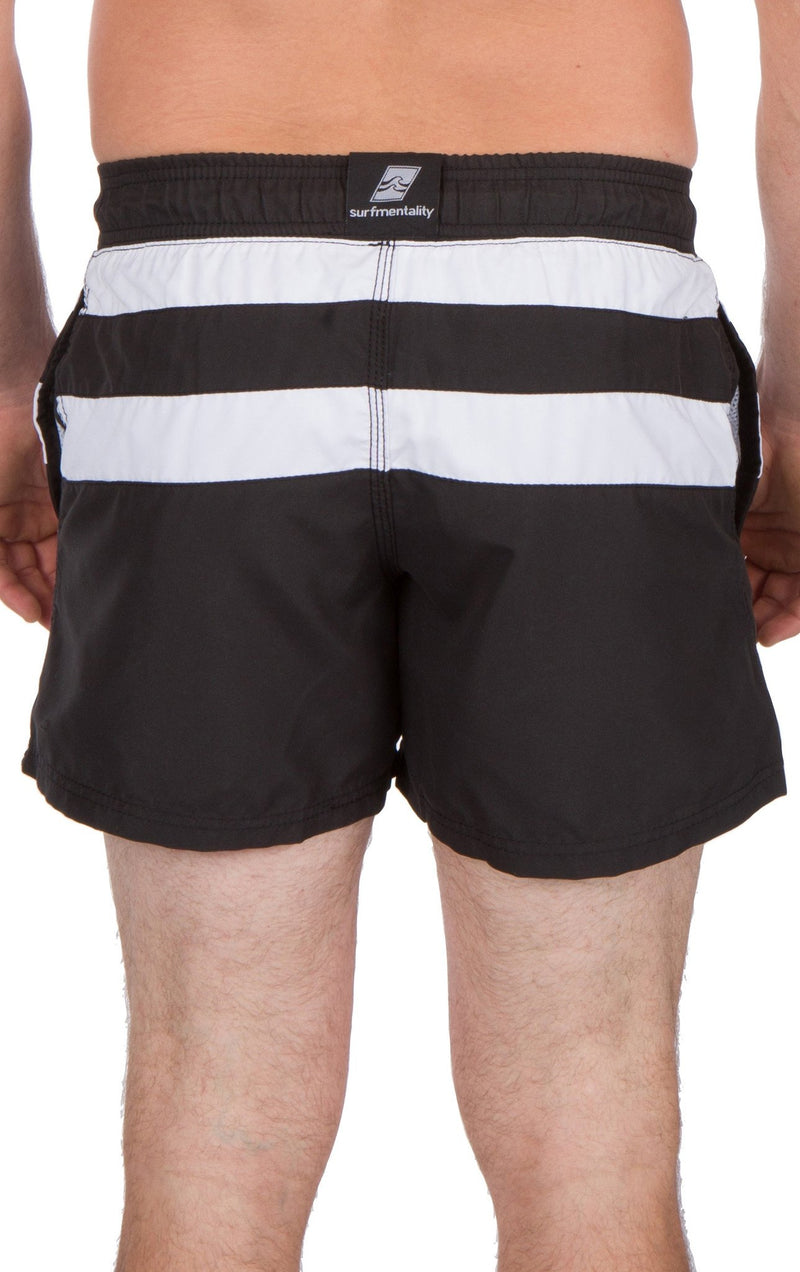 Sakkas Kaiko Striped Stretch Waistband No Wet Swim Trunk/ Boardshorts
