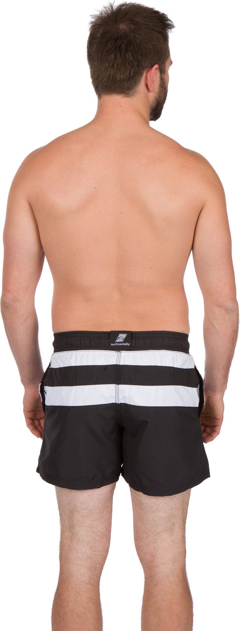 Sakkas Kaiko Striped Stretch Waistband No Wet Swim Trunk/ Boardshorts