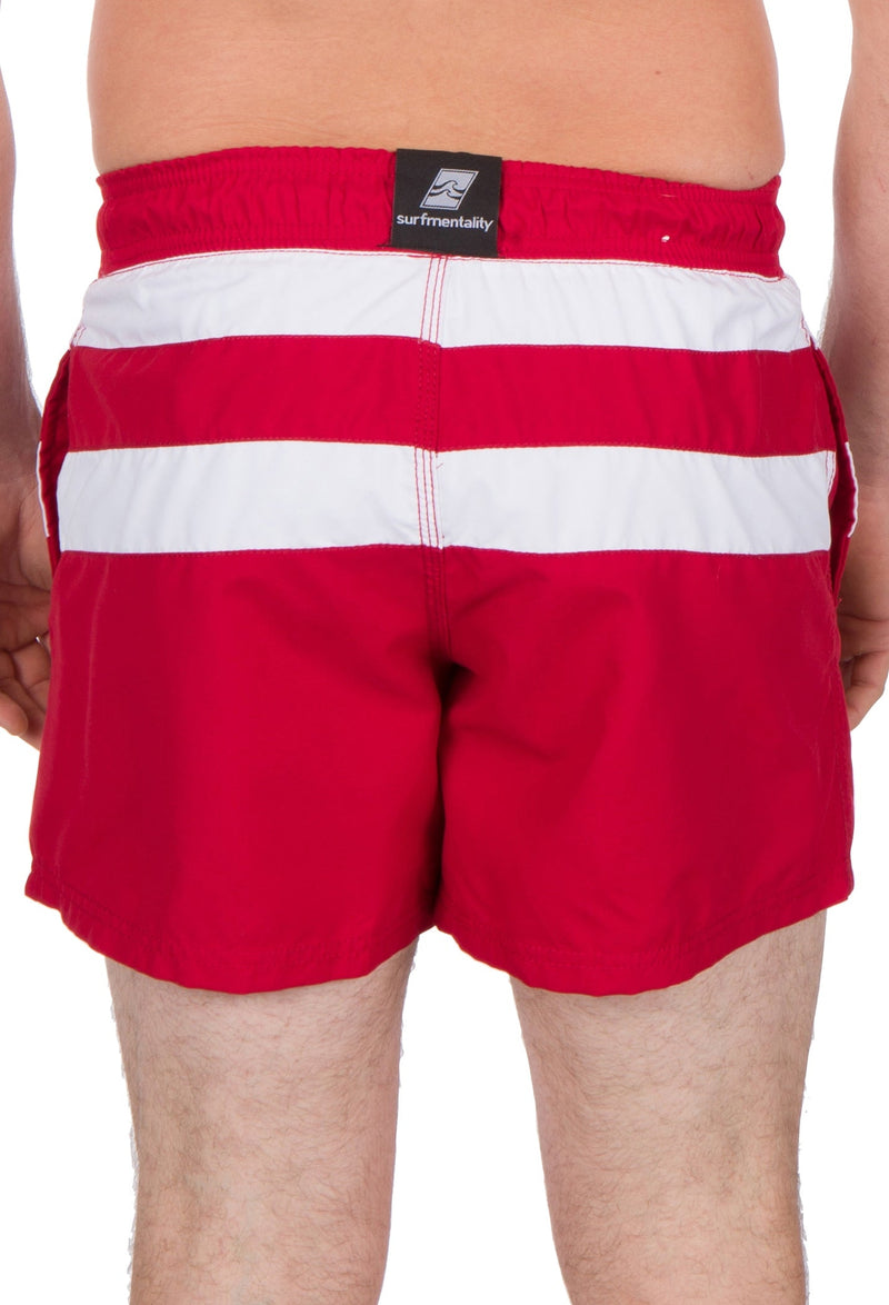 Sakkas Kaiko Striped Stretch Waistband No Wet Swim Trunk/ Boardshorts