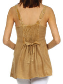 Sakkas Kavita Stonewashed Rayon Tank Top
