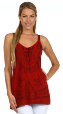 Sakkas Kavita Stonewashed Rayon Tank Top