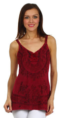 Sakkas Kavita Stonewashed Rayon Tank Top